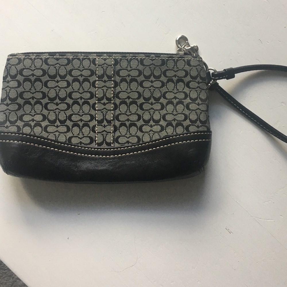 Black Coach wristlet